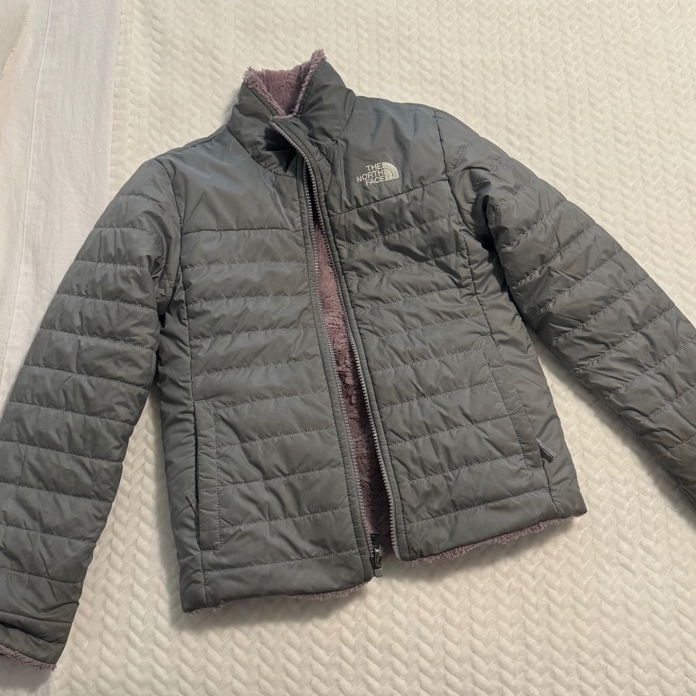 north face reversible girls coat
